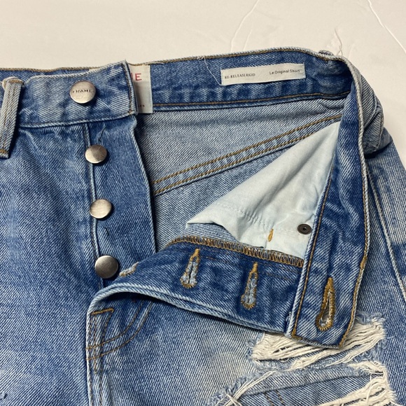 FRAME DENIM Style RRLISH039 Le Original Short Button Fly $225 - Picture 3 of 15